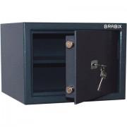 Сейф BRABIX "КМ-260", 260х360х290 мм, 13 кг, ключевой замок + полка, крепление к стене, 291165 - Премиум Сервис