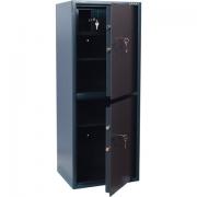 Сейф BRABIX "КМ-1200Т/2", 1200х475х400 мм, 76 кг, 2 отделения, ключевой замок, трейзер, крепление к стене, 291170 - Премиум Сервис