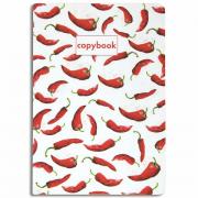 Тетрадь 40 л. в клетку обложка SoftTouch, бежевая бумага 70 г/м2, сшивка, А5 (147х210 мм), HOT PEPPERS, BRAUBERG, 403779 - Премиум Сервис