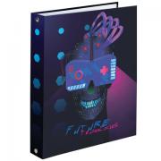 Тетрадь на кольцах А5 (165х215 мм), 120 листов, твердый картон, клетка, BRAUBERG, Cyber, 404083 - Премиум Сервис