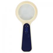 Лупа просмотровая STAFF "Manager", С ПОДСВЕТКОЙ, диаметр 50 мм, увеличение 5, корпус сине-бежевый, 454125 - Премиум Сервис