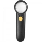 Лупа просмотровая BRAUBERG, С ПОДСВЕТКОЙ, диаметр 37 мм, увеличение 8, корпус черный, 454127 - Премиум Сервис