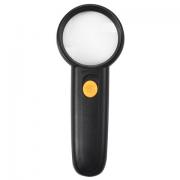 Лупа просмотровая BRAUBERG, С ПОДСВЕТКОЙ, диаметр 50 мм, увеличение 5, корпус черный, 454128 - Премиум Сервис