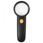 Лупа просмотровая BRAUBERG, С ПОДСВЕТКОЙ, диаметр 50 мм, увеличение 5, корпус черный, 454128 - Премиум Сервис