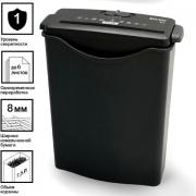 Уничтожитель (шредер) BRAUBERG S6-S, 1 уровень секретности, полоски 8 мм, 6 листов, 7,5 л, 531087 - Премиум Сервис
