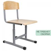 Стул ученический регулируемый "Бюджет", 380х480х720-800 мм, рост 4-6, серый каркас - Премиум Сервис