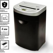Уничтожитель (шредер) BRAUBERG S22-S, 2 уровень секретности, полоски 4 мм, 22 листа, 34 л, CD, 531773 - Премиум Сервис