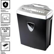 Уничтожитель (шредер) BRAUBERG S12, 4 уровень секретности, фрагменты 4х35 мм, 12 листов, 25 л, 531774 - Премиум Сервис