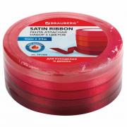 Лента атласная ширина 6 мм, КРАСНЫЙ СПЕКТР набор 5 цветов по 23 м, BRAUBERG, 591496 - Премиум Сервис