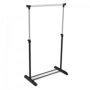 Вешалка для плечиков SHT-WR4340, 1615х860х440 мм, пластик/металл, черная/хром - Премиум Сервис