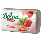 Мыло туалетное 90 г ВЕСНА "Земляника со сливками", ГОСТ, 6090 - Премиум Сервис