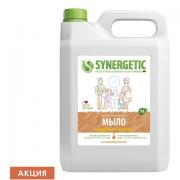 Мыло жидкое 5 л SYNERGETIC "Миндальное молочко", гипоаллергенное, биоразлагаемое, 105506 - Премиум Сервис