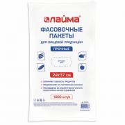 Пакеты фасовочные 24х37 см КОМПЛЕКТ 1000 шт., ПНД, 10 мкм, ПРОЧНЫЕ, евроупаковка, LAIMA, 605959 - Премиум Сервис