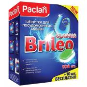 Таблетки для мытья посуды в посудомоечных машинах 110 шт., PACLAN Brileo "Classic", 419260 - Премиум Сервис