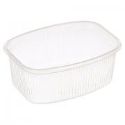 Одноразовый контейнер 500 мл, КОМПЛЕКТ 100 шт., БЕЗ КРЫШКИ, 138х102 мм, прозрачные, ПП, ЮПЛАСТ, ЮУПМ3315 - Премиум Сервис