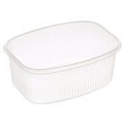 Одноразовый контейнер 500 мл, КОМПЛЕКТ 100 шт., БЕЗ КРЫШКИ, 138х102 мм, прозрачные, ПП, ЮПЛАСТ, ЮУПМ3315 - Премиум Сервис