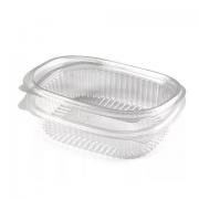 Одноразовый контейнер овальный 350 мл, С КРЫШКОЙ, ЮП-РКС, КОМПЛЕКТ 360 шт., прозрачный, ПЭТ, ЮУПМ6003 - Премиум Сервис