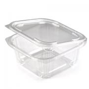 Одноразовый контейнер квадратный 500 мл С КРЫШКОЙ ЮП-РКСП, КОМПЛЕКТ 360 шт., прозрачный ПЭТ, ЮУПМ6013 - Премиум Сервис