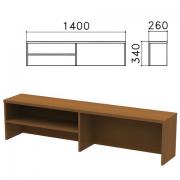 Надстройка для стола письменного "Монолит", 1400х260х340 мм, 1 полка, цвет орех гварнери, НМ38.3 - Премиум Сервис