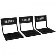 Сиденья для кресла "М-стайл", КОМПЛЕКТ 3шт., цвет черный - Премиум Сервис