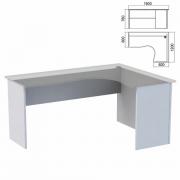 Стол компактный ЧАСТЬ 2 "Арго", 1600х1200х760 мм, правый, серый - Премиум Сервис