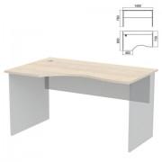 Стол эргономичный ЧАСТЬ 1 "Арго", 1400х900х760 мм, левый, ясень шимо - Премиум Сервис