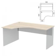 Стол эргономичный ЧАСТЬ 1 "Арго", 1600х1200х760 мм, левый, ясень шимо - Премиум Сервис