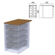 Крышка для тумбы приставной (АТ-07) "Арго", 440х730х22 мм, орех - Премиум Сервис