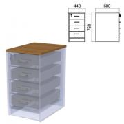 Крышка для тумбы приставной (АТ-07) "Арго", 440х600х22 мм, орех - Премиум Сервис