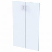 Дверь ЛДСП средняя "Арго", КОМПЛЕКТ 2 шт., 355х18х1150 мм, серый, А-604 - Премиум Сервис