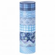 Клейкие WASHI-ленты для декора ОТТЕНКИ СИНЕГО, 15 мм х 3 м, 7 цветов, рисовая бумага, ОСТРОВ СОКРОВИЩ, 661703 - Премиум Сервис