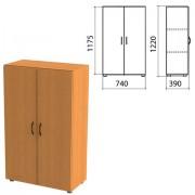 Шкаф закрытый "Фея", 740х390х1220 мм, цвет орех милан (КОМПЛЕКТ) - Премиум Сервис