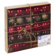 Набор украшений для ели ЗОЛОТАЯ СКАЗКА, 21 предмет, пластик, 591107 - Премиум Сервис