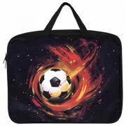 Папка на молнии с ручками BRAUBERG А4, 1 отделение, полиэстер, ширина 80 мм, "Fireball", 270962 - Премиум Сервис