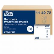 Бумага туалетная TORK (Система Т3) КОМПЛЕКТ 40 шт., Universal, листовая, 250 л., 11х23 см, 1-слойная, 114272 - Премиум Сервис