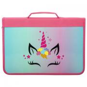 Папка для труда на молнии BRAUBERG А4 с ручкой, 1 отделение, органайзер, "Unicorn", 271447 - Премиум Сервис