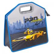 Папка-сумка ЮНЛАНДИЯ, 1 отделение, фетровые ручки, 34х30х11 см, "Proracing", 271632 - Премиум Сервис