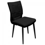 Стул BRABIX Novita CF-060, экокожа черная, каркас металлический усиленный черный, 532781 - Премиум Сервис