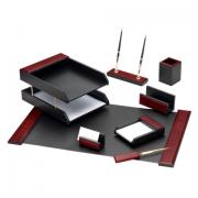 Набор настольный GALANT "Sirius" из дерева, 8 предметов, цвет "красное дерево/чёрный", 238162 - Премиум Сервис