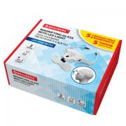 Лупа налобная с LED ПОДСВЕТКОЙ, 5 сменных линз 95х33 мм, увеличение 1,0 - 3,5, BRAUBE, 455929 - Премиум Сервис