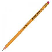 Карандаш чернографитный с ластиком STAFF EVERYDAY BLP-YLW, 1 шт., НВ, пластиковый, корпус жёлтый, 181940 - Премиум Сервис