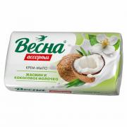 Мыло-крем 90 гр ВЕСНА АССОРТИ "Жасмин и кокосовое молочко", нежная пена, ш/к 19220, 6205 - Премиум Сервис