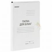 Папка для бумаг с завязками картонная ОФИСМАГ, гарантированная плотность 280 г/м2, до 200 листов, 124569 - Премиум Сервис