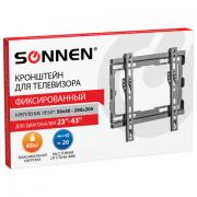 Кронштейн-крепление для ТВ настенный, до 45 кг. VESA 100х100-200х200, 23"-43", черный, SONNEN, 455948 - Премиум Сервис
