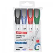 Маркеры стираемые на магните со стирателем для белой доски, 4 ЦВЕТА, BRAUBERG UNIVERSAL, 152491 - Премиум Сервис