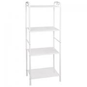 Стеллаж на металлокаркасе "Валенсия-14", 455х300х1205 мм, 4 полки, белый, СТВ14 Б - Премиум Сервис