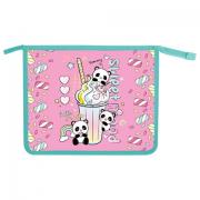 Папка для тетрадей ПИФАГОР А5, 1 отделение, пластик, на молнии, Sweet mood, 272193 - Премиум Сервис