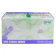 Перчатки нитриловые смотровые SFM Stable-Work Германия 50 пар (100 штук) размер L (большой) - Премиум Сервис