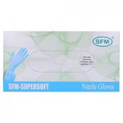 Перчатки нитриловые смотровые SFM Supersoft Германия 100 пар (200 штук) размер S (малый) - Премиум Сервис