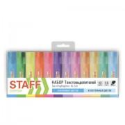 Набор текстовыделителей 12 ЦВЕТОВ, STAFF "EVERYDAY HL-720", 6 неоновых цветов + 6 пастельных цветов, линия 1-5 мм, 152557 - Премиум Сервис